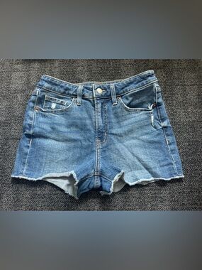 Old Navy Blue OG Straight High-Rise Denim Shorts